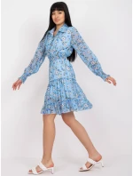 Dámské šaty DHJ SK C2212 světle modré