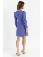 K148 Trapézové šaty - světle fialové K148 Trapézové šaty - světle fialové