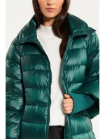 Dámský kabáty péřový s prošíváním Bottle 230-009 Tmavě zelená - Monnari