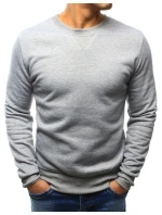 Pánská mikina s kapucí šedá BX4822