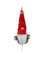 PŘÍVĚSEK S CETKOU TRPASLÍK ČERVENÝ 11CM