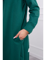 Zelená bunda s potiskem