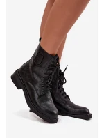 Kožené dámské workery s ozdobným detailem Maciejka K7180-01 Černé Kožené dámské workery s ozdobným detailem Maciejka K7180-01 Černé