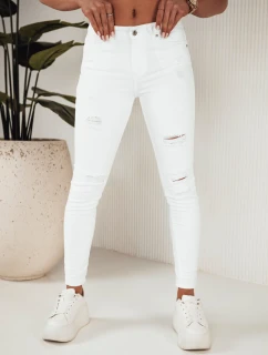 Dámské džínové kalhoty MOLI white FashionStreet UY1871