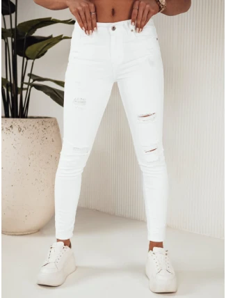 Dámské džínové kalhoty MOLI white FashionStreet UY1871