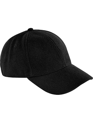 Beechfield B 619 6 panelová kšiltovka "Wool Blend" 53.0619 black