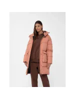 Dámský kabát 4FAW23TDJAF236-64S Pudr růžová - 4F