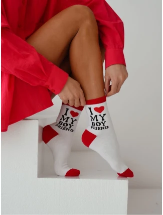 Milena ponožky 0200-151 I Love My Boyfriend 37-41 Milena ponožky 0200-151 I Love My Boyfriend 37-41