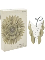 DEKORAČNÍ PAPÍROVÁ ZÁVĚSNÁ HVĚZDA 3D 50CM ZELENÁ