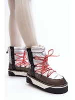 Šnekové Dámské Na Tlusté Podrážce Veganské D.Franklin DFSH371006 Stříbrné Šnekové Dámské Na Tlusté Podrážce Veganské D.Franklin DFSH371006 Stříbrné