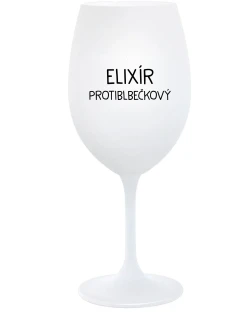 ELIXÍR PROTIBLBEČKOVÝ - bílá  sklenice na víno 350 ml
