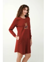 Vamp - Vánoční noční košile s potiskem skotského teriéra 21512 - Vamp Vamp - Vánoční noční košile s potiskem skotského teriéra 21512 - Vamp