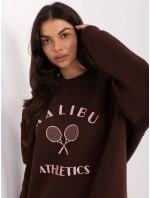 Mikina MJ BL H2519.34 tmavě hnědá Mikina MJ BL H2519.34 tmavě hnědá