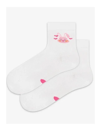 TENKÉ PONOŽKY BARVA 6-11 LET DÍVKY BÍLÉ 30-32 TENKÉ PONOŽKY BARVA 6-11 LET DÍVKY BÍLÉ 30-32