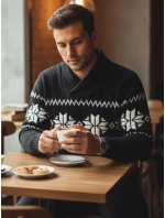 Pánský černý svetr FashionStreet WX2268