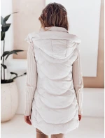 Dámská zateplená prošívaná vesta světle šedá FashionStreet TY5102 Dámská zateplená prošívaná vesta světle šedá FashionStreet TY5102