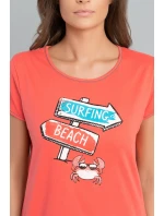 Italian Fashion Oceania c.r. c.r. barva:coral/print