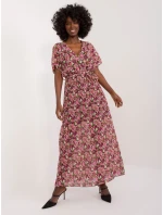 DHJ SK 9656 šaty.19X černá a růžová DHJ SK 9656 šaty.19X černá a růžová