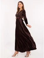 Šaty IT SK 16919.04P tmavě hnědé