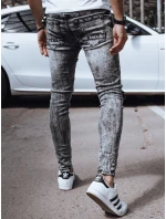 Pánské černé džínové kalhoty FashionStreet UX4355