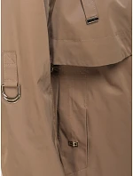 Dámská přechodná bunda parka tmavě béžová FashionStreet TY5558 Dámská přechodná bunda parka tmavě béžová FashionStreet TY5558