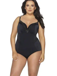 Dámské jednodílné plavky 58 black - AVA