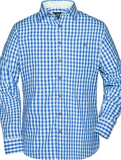Daiber JN 638 Popelínová kostkovaná košile tradiční styl 02.0638 royal/white