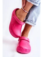 Dámské světlé pantofle Big Star II275007 fuchsie