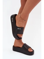 Dámské Pantofle z Pěny na Masivní Platformě Big Star SS274721 Černé