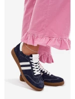 Zazoo N1068 Semišové Nízké Dámské Tenisky Tmavě Modré