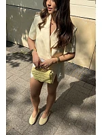 Baleríny z imitace semiše Žluté Camdena