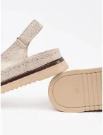 Krásné dámské sandály GD-FL1272 béžové - Goodin Krásné dámské sandály GD-FL1272 béžové - Goodin