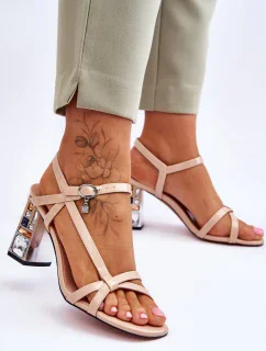 Sandály na podpatku model 179863 Step in style