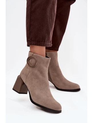 Boty na podpatku  model 222953 Step in style