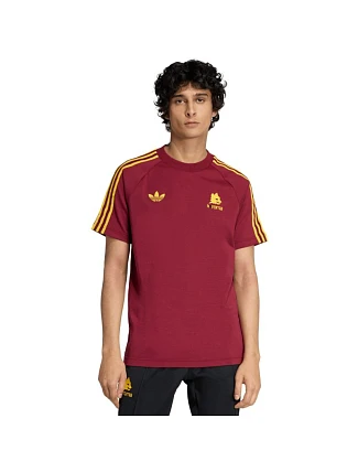 Pánské tričko adidas AS Roma Originals Tee maroon JZ7185 pánské Pánské tričko adidas AS Roma Originals Tee maroon JZ7185 pánské