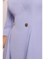 M848 Přiléhavé mini šaty - světle modré