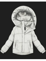 Bílá dámská oversize bunda pro přechodné období S'West (B2003-26)