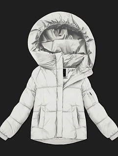 Dámská přechodná bunda oversize S'West broken white (B2003-26)