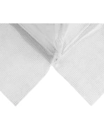 ZAHRADNÍ TUNEL 200x200x200 cm PE BÍLÁ OCELOVÁ KONSTRUKCE