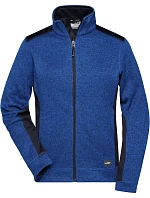 Daiber JN 861 Dámská pracovní pletená fleece bunda - Strong 02.0861 royal melange/navy