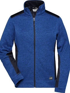 Daiber JN 861 Dámská pracovní pletená fleece bunda - Strong 02.0861 royal melange/navy