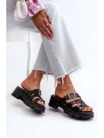 Dámské pantofle na nízkém podpatku ZAXY černé Dámské pantofle na nízkém podpatku ZAXY černé