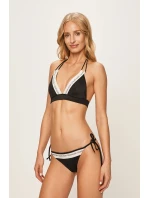 Spodní díl plavek KW0KW00650-BEH černobílá - Calvin Klein