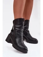 Boty na podpatku model 218068 Step in style Boty na podpatku model 218068 Step in style