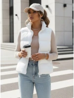 Dámská prošívaná vesta WILLOW bílá FashionStreet TY3798
