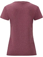 Fruit of the Loom Lady-Fit Valueweight T Dámské tričko 16.1372 heather burgundy Fruit of the Loom Lady-Fit Valueweight T Dámské tričko 16.1372 heather burgundy