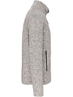 Kariban K 9106 Pánská melanžová pletená fleecová bunda 20.9106 light grey melange Kariban K 9106 Pánská melanžová pletená fleecová bunda 20.9106 light grey melange