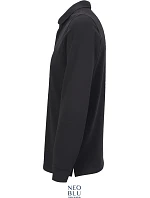 NEOBLU Owen LSL Men Pánské těžké piqué polo s dlouhým rukávem 24.4396 deep black