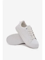 Pánské Tenisky Z Eko Kůže Big Star OO174118 Bílé Pánské Tenisky Z Eko Kůže Big Star OO174118 Bílé