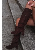 Dámské Zimní Kotníkové Boty Na Podpatku S Ozdobnými Detaily Čokoládové Lucinda Dámské Zimní Kotníkové Boty Na Podpatku S Ozdobnými Detaily Čokoládové Lucinda